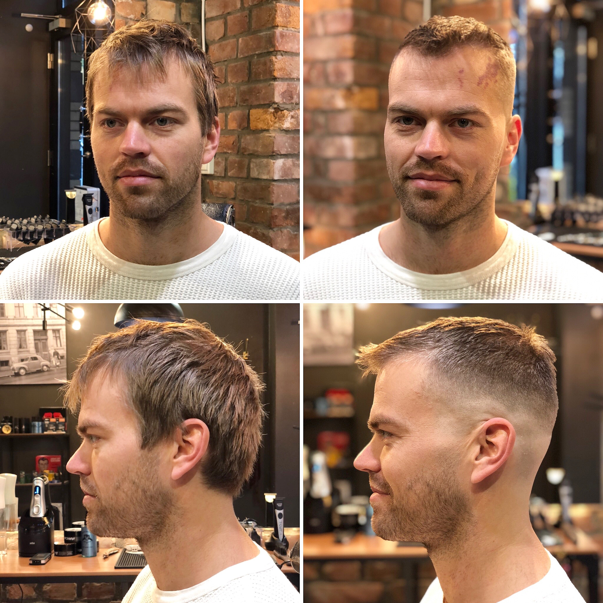 Profesjonell herreklipp hos Eduardo's Barbershop Oslo